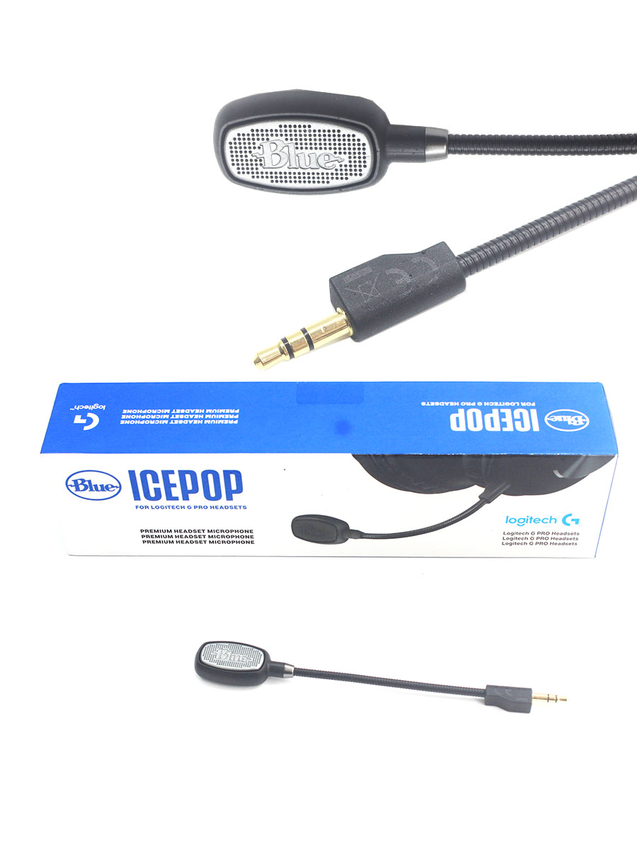 Gaming Accessories Logitech - كبسولة ميكروفون مكثف Icepop باللون الأزرق