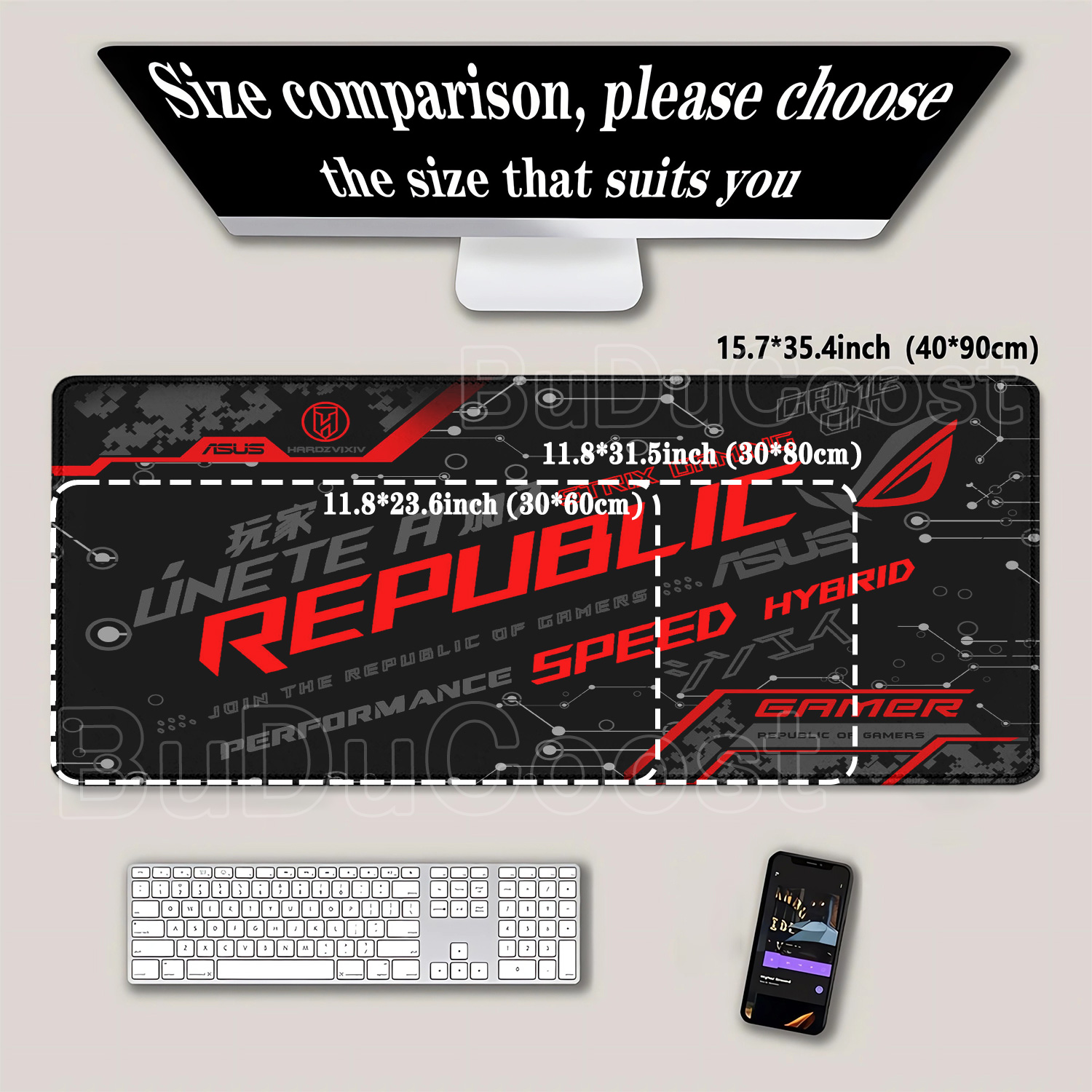 لوحة ماوس كبيرة الحجم للألعاب  - مراجعة Gaming Accessories Asus وسعره