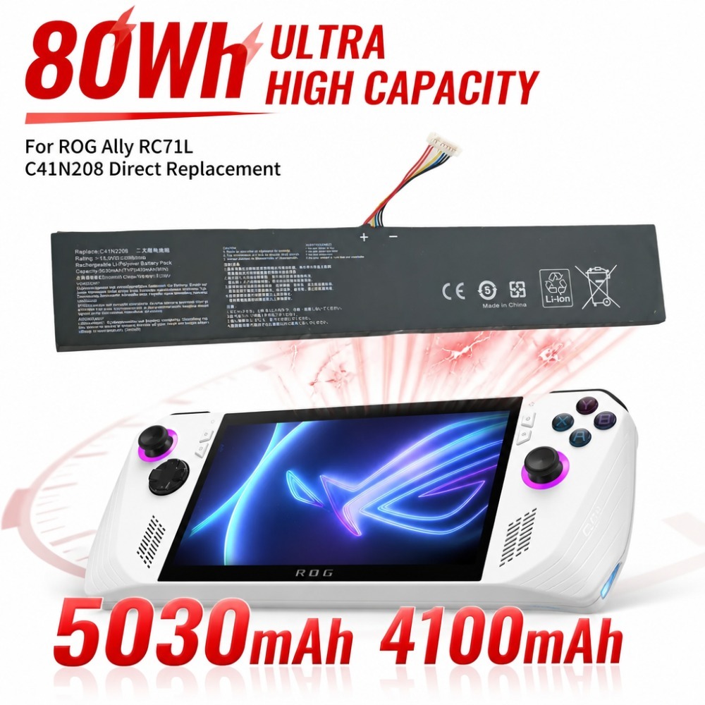 بطارية 80 واط ساعة 5030 مللي أ - مراجعة Gaming Accessories Asus وسعره