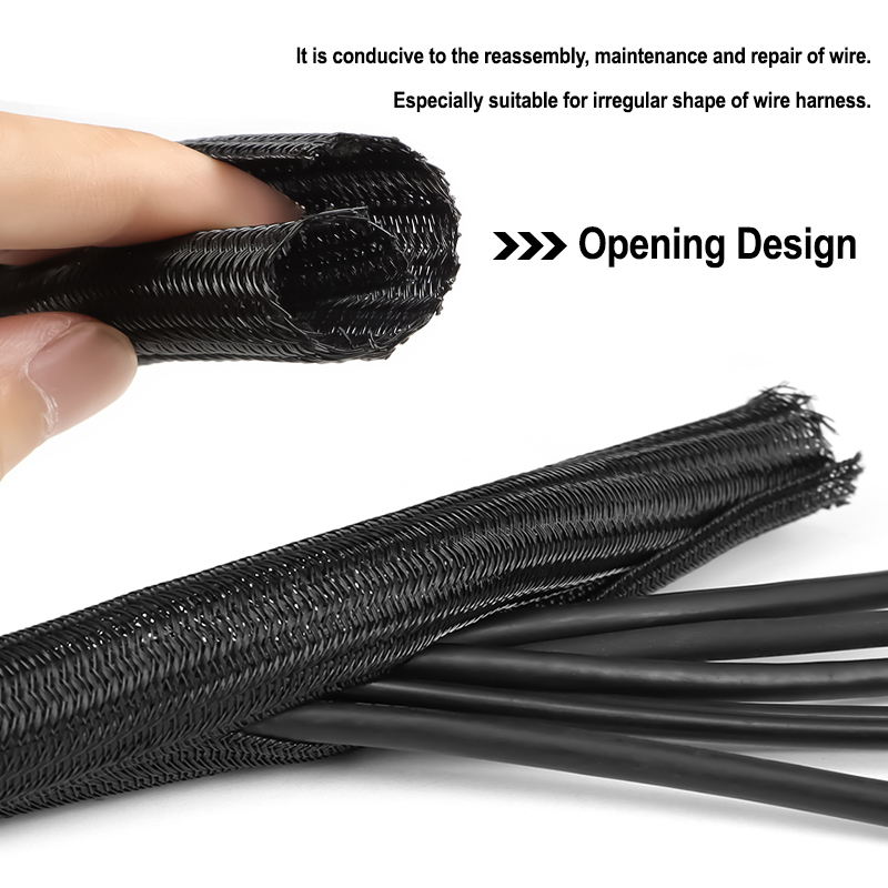 غلاف كابلات مجدول ذاتي الإغلاق - مراجعة Cable Sleeve Braided وسعره
