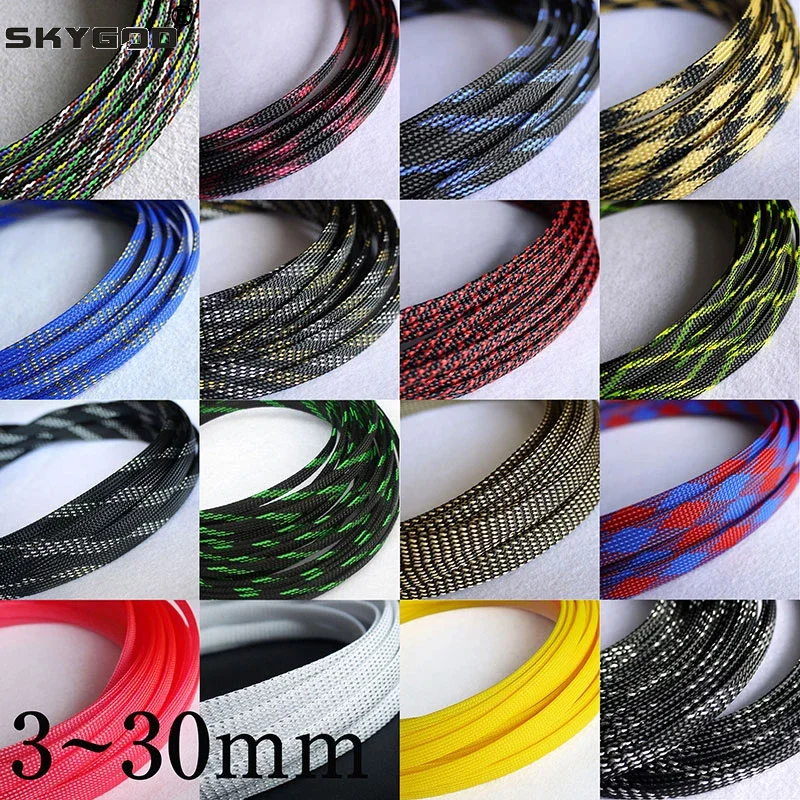 5 متر جديد ضيق عالية الكثافة P - مراجعة Cable Sleeve Braided وسعره