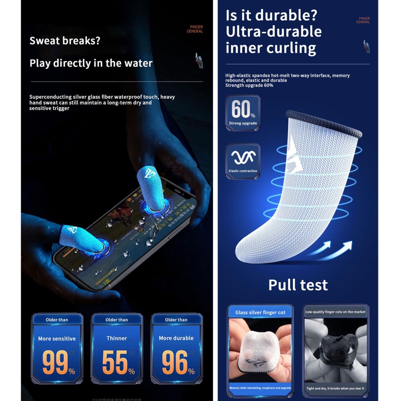 زوج واحد من الأغطية التي تعمل  - مراجعة Gaming Accessories Mobile وسعره