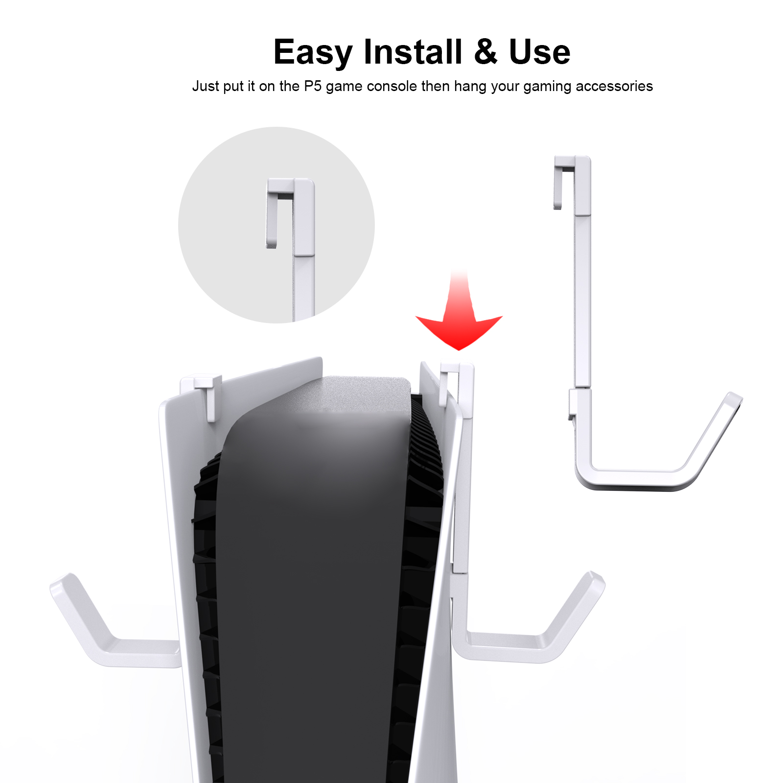 حامل جداري للتحكم وسماعات الرأ - مراجعة Gaming Accessories Holder وسعره