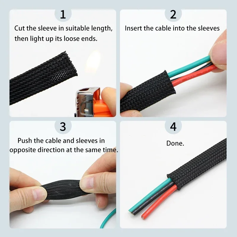 جديلة صفراء للحيوانات الأليفة  - مراجعة Cable Sleeve Braided وسعره