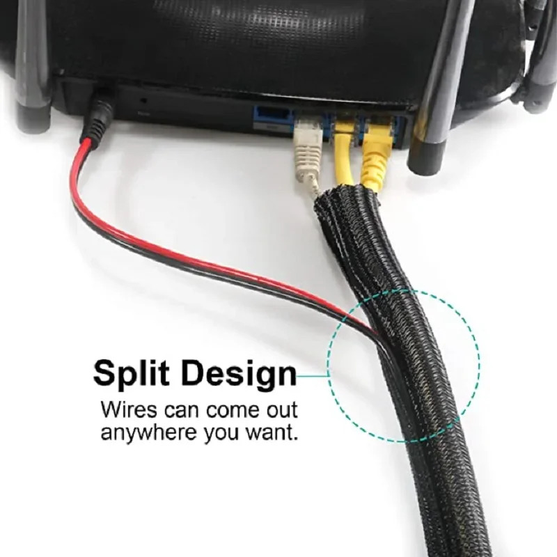 غلاف كابلات مجدول من النايلون  - مراجعة Cable Sleeve Braided وسعره