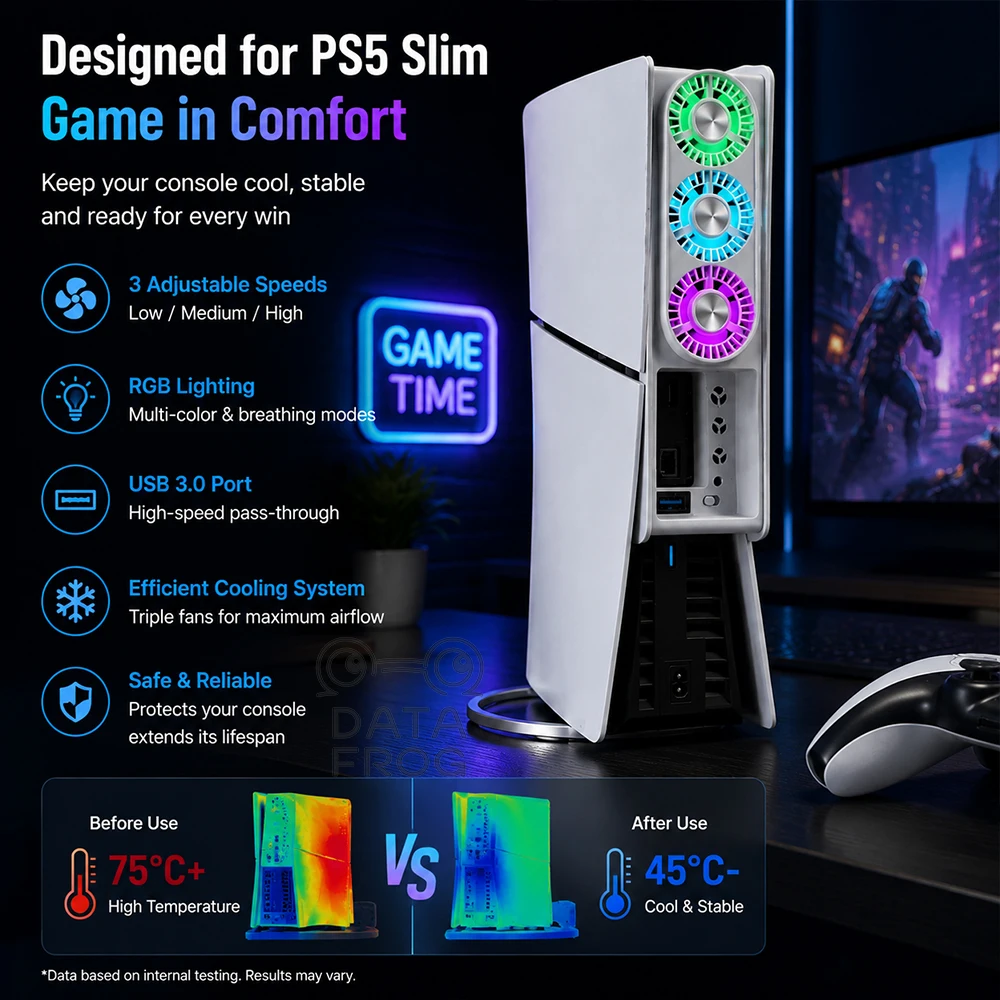 مبرد DATA FROG RGB متوافق مع P - مراجعة Essential Gaming Accessories وسعره